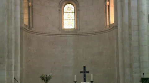 Inside a church 5 Video stock 605328