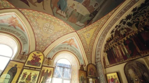 Inside the church Stock Footage 130398547