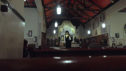 Inside Church Video stock 231081301