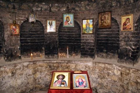 Inside church Stock Photos