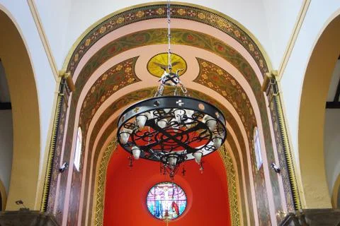 Inside a church Stock Photos