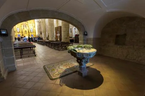 Inside a church Stock Photos