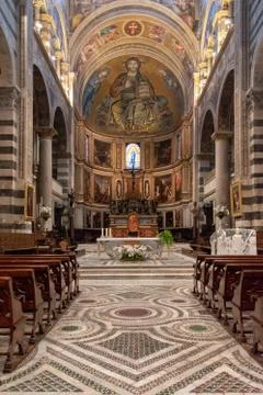 Inside of a church Stock Photos