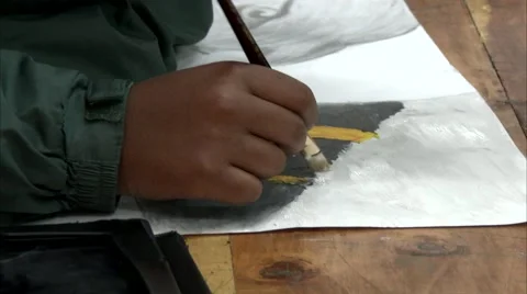 Inside a classroom children doing different stuff Stock Footage 47850326