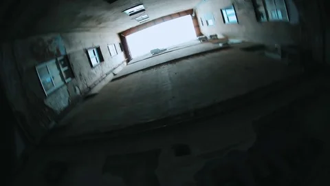 Inside close yard. Bottom view. Stock Footage
