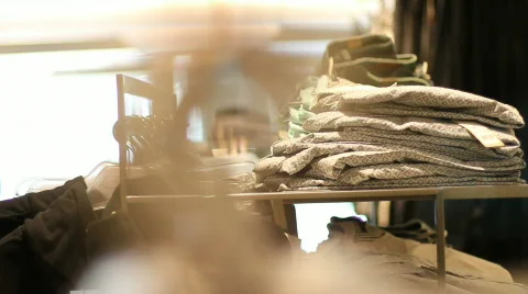 Inside clothes store 5 Video stock 741667