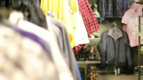 Inside clothes store 6 Video stock 741664