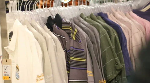 Inside clothes store 7 Stock-Footage 741662
