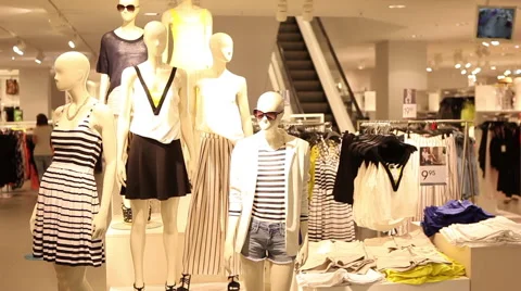 Inside clothes store Video stock 40389720