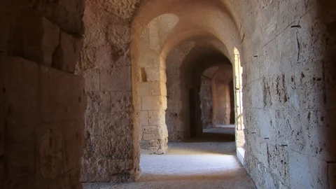 Inside the coliseum Stock Footage 91624151