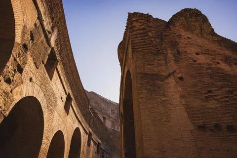 Inside the Colosseum Foto stock