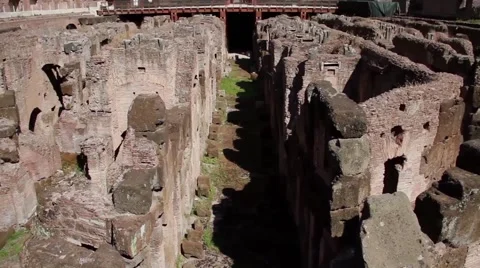 Inside the Colosseum in Rome Video stock 52933072