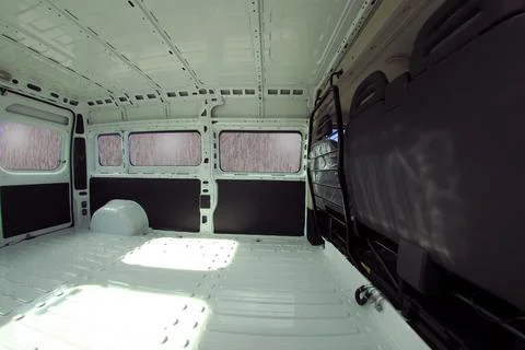 Inside commercial van Stock-Fotos