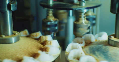 Inside complex industrial equipment. rotating parts close up. abstract Stock Footage 163905732