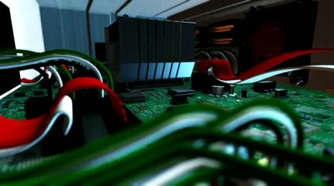 Inside a Computer 1 Stock Footage