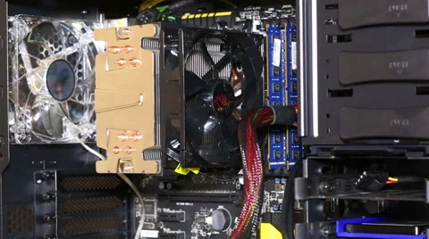 Inside the computer Stock Footage 45579997