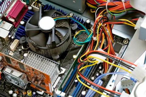 Inside a computer Stock Photos