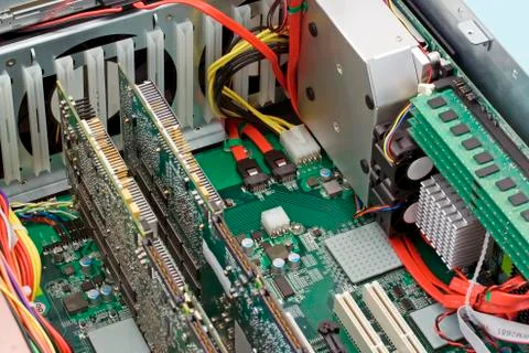 Inside a computer Stock Photos