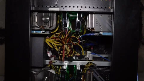 Inside the computer, the work of the vid... | Stock Video | Pond5
