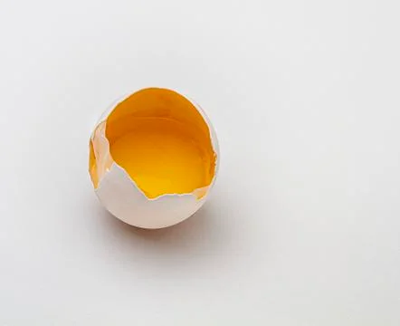 Inside a crack egg Stock-Fotos