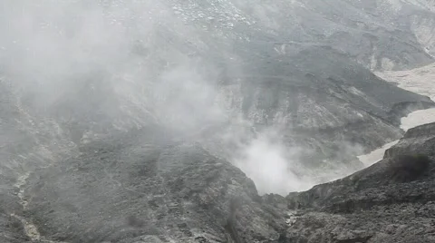 Inside crater Stock Footage 781953