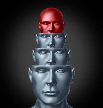 Inside the creative mind Stock Illustration