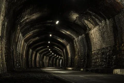 Inside Cressbrook Tunnel Stock Photos