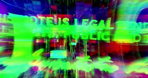 Inside Cryptocurrencies. Digital Dollar Bills Background. Stock Footage 151924840