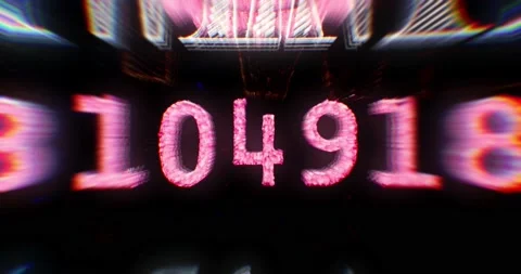 Inside Cryptocurrencies. Digital Dollar Bills Background. Stock Footage 155513307