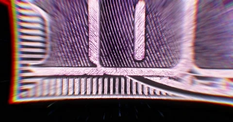 Inside Cryptocurrencies. Digital Dollar Bills Background. Stock Footage 155513484