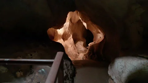 Inside the cueva del tesoro Malaga Treasure cave Stock Footage 135346880