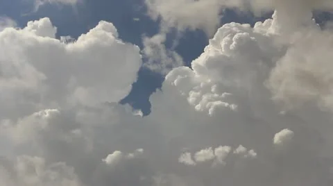 Inside cumulus clouds Video stock 10987345