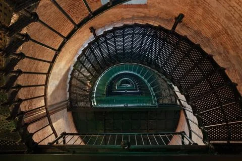 Inside Currituck Beach Lighthouse Stock Photos