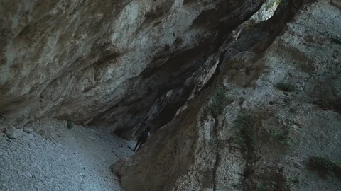 Inside Dark Mountain Gorges  Video stock 116493828
