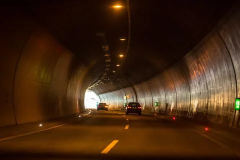 Inside a Dark Tunnel Foto stock