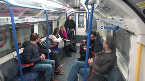 Inside A Departing Train On The London Underground Stock Footage 154151522