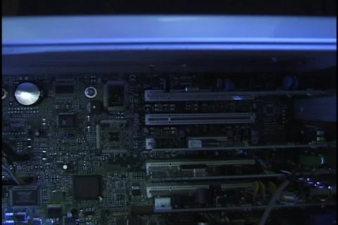 Inside a Desktop Computer 1 Stock Footage 297757