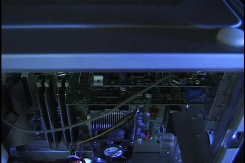 Inside a Desktop Computer 2 Stock Footage 297759