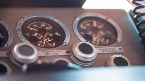 Inside Details In Control Room Stock Footage 75445496