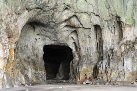 Inside devetashka cave Stock Photos