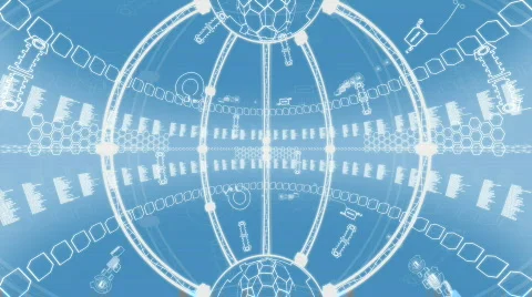 Inside digital sphere HDTV Vídeo Stock 311690