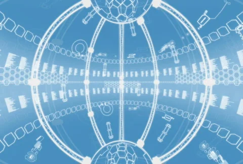 Inside digital sphere NTSC Vídeo Stock 311705