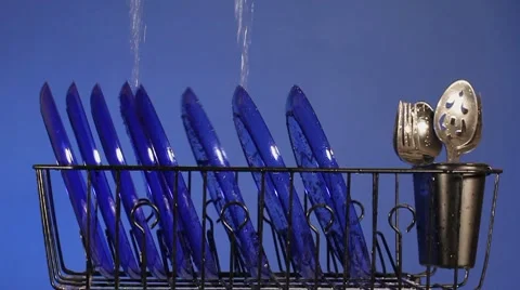 Inside a dishwasher Stock Footage 8698206