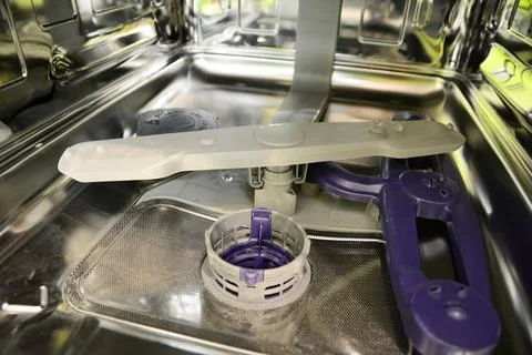 Inside of a dishwasher Stock Photos