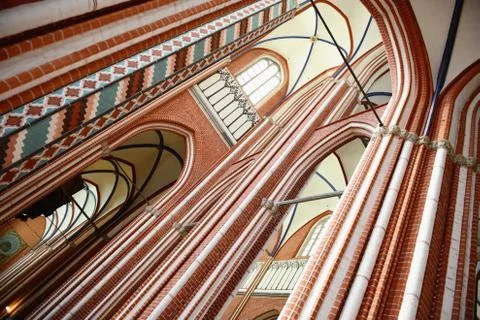 Inside of doberan minster Stock Photos