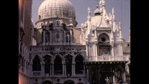 Inside the Doges Palace 1965 Stock Footage 253123195