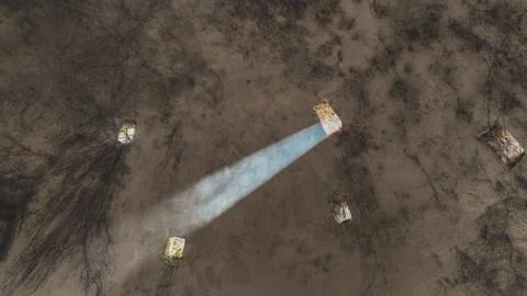 Inside of dome cupola from thermal spring waters structure Xanthi Stock Photos