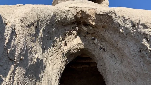 Inside a dome home Stock Footage 128417801