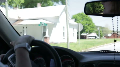 Inside driving point of view Stock-Footage 50721481