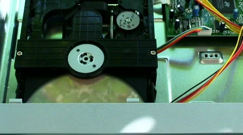 Inside a dvd player Stock Footage 488863